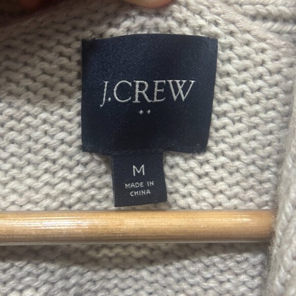 EUC J.Crew Men's Chunky Jersey Cardigan Sweater Size M - Picture 5 of 16